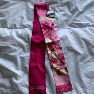 Coach Silk Wrap Headband Scarf